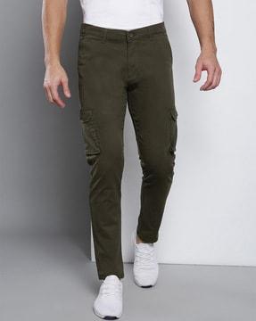 Flat-Front Tapered Fit Cargo Pants
