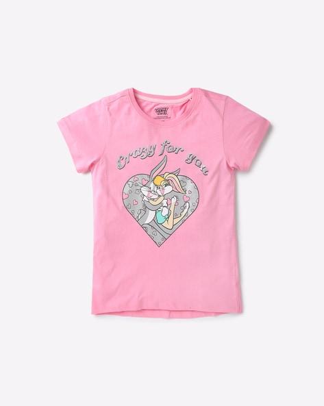 Bugs Bunny Lola Print Round-Neck T-Shirt