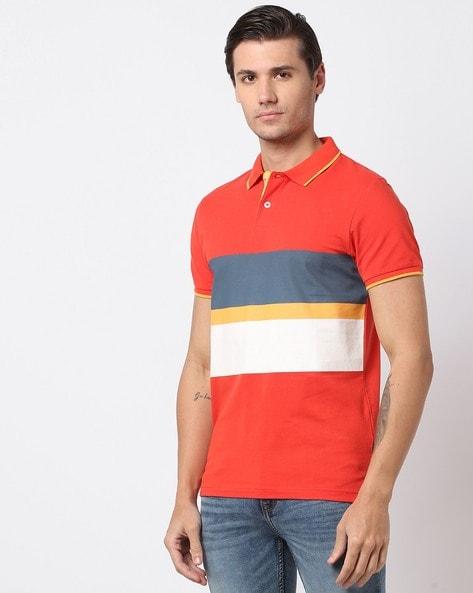 Colourblock Polo T-Shirt