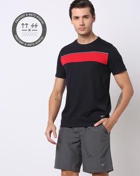 Piping Chest Crew-Neck T-Shirt