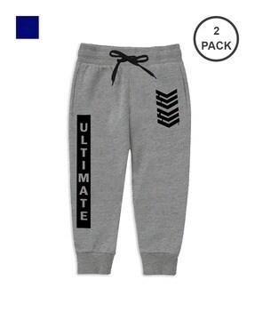 Pack of 2 Typographic Print Joggers