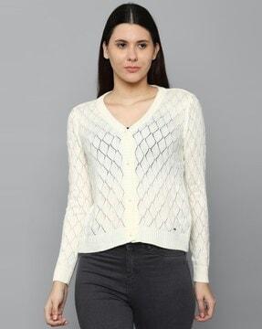 knitted-button-closure-cardigan