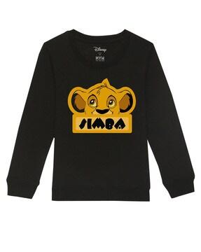 simba-print-round-neck-sweatshirt