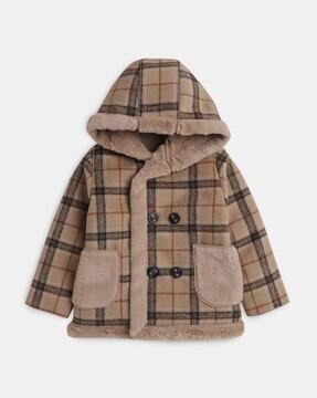 Checked Hooded Jacket