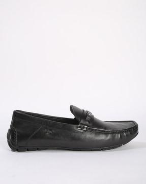 Driver Loafers with Metal Accent