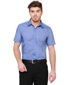 Tailored Fit Shirt with Patch Pockets