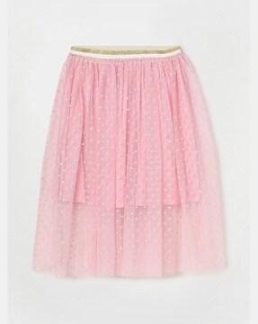 Textured Straight Skirt