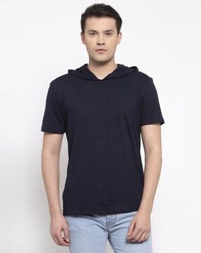 Short-Sleeve Hooded T-Shirt