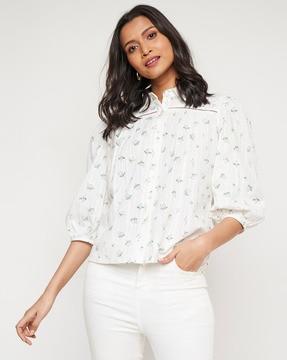 floral-print-cotton-shirt