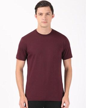 Crew-Neck T-Shirt with Short-Sleeves