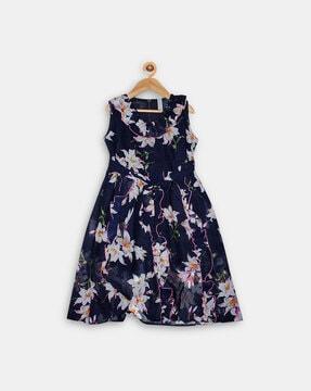 Floral Print Fit&Flare Dress