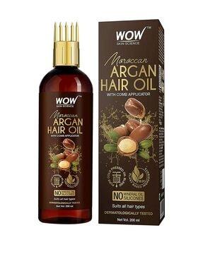 Moroccan Argan Hair Oil with Comb Applicator