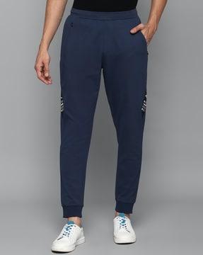 Brand Print Joggers with Insert Pockets