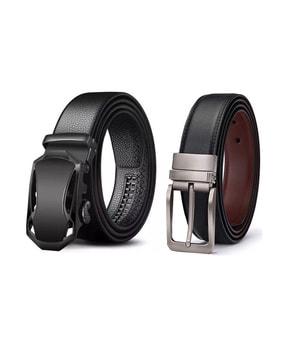 Pack of 2 Leather Belts