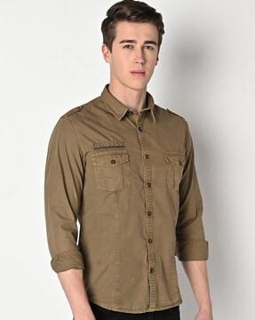 Shirt with Flap Pockets