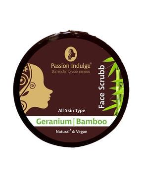 Geranium & Bamboo Face Scrub