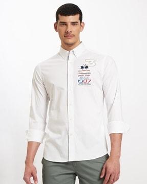 logo-embroidered-tailored-fit-cotton-shirt