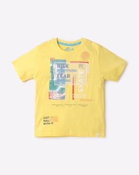 Graphic Print Crew-Neck T-Shirt