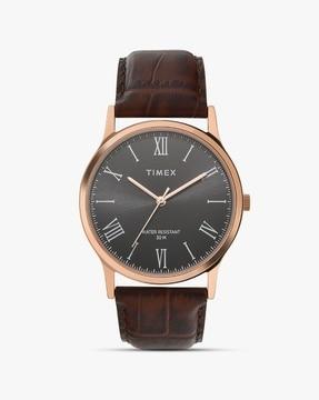 TW000R433 Analogue Watch with Leather Strap