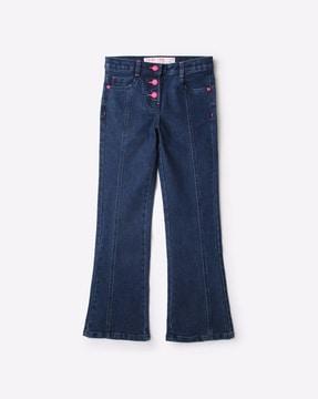 Lightly Washed Bootcut Jeans