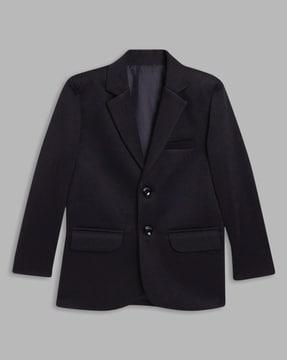 Single Breasted Blazer with Notched Lapel