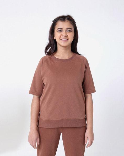 Crew-Neck T-Shirt with Side Welt Pockets