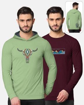 Pack of 2 Graphic Regular Fit T-shirt