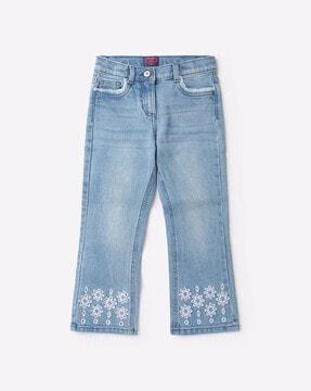 Lightly Washed Bootcut Jeans