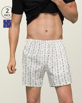 Pack of 2 Graphic Print Boxers