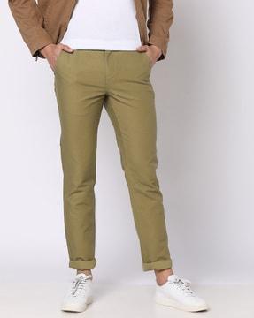 Tapered Fit Trousers with Slip Pockets