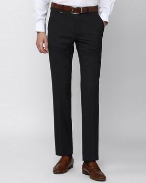 Flat-Front Ankle-Length Trousers