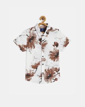 Floral Print Slim Fit Shirt