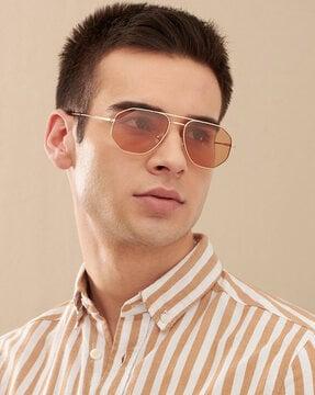 JJ S13804 Aviator Sunglasses with Cleaning Cloth