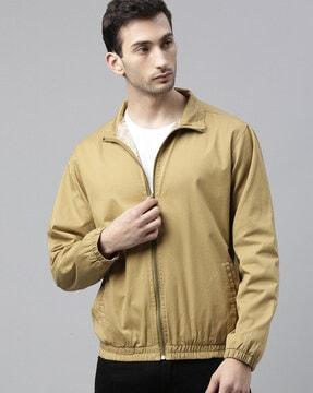 Bomber Jacket with Zip-Front