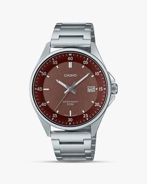 MTP-E705D-5EVDF Stainless Steel Analogue Watch
