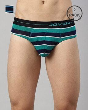 Pack of 2 Striped Briefs