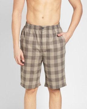 Checked Bermudas with Insert Pockets