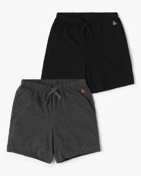 Pack of 2 Cotton Knit Shorts