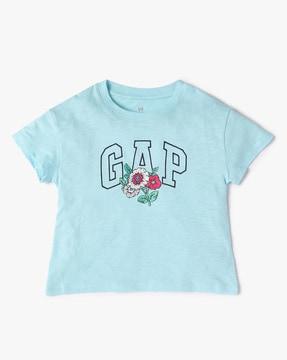 Floral Filled Mickey Mouse Logo Top