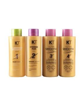 Set of 4 Professional Home Keratin Cysteine Plus Starter Hair Kit