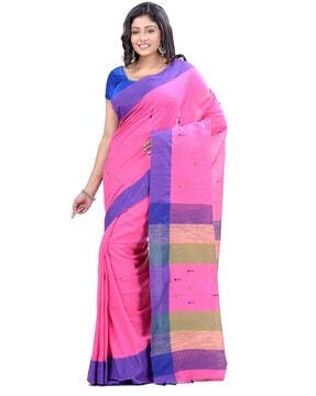 Bengal Handloom Soft Cotton Tant Saree