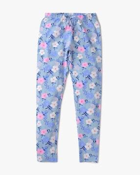 Floral Print Leggings with Elasticated Waist