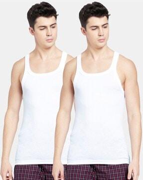 Pack of 2 Sleeveless Vests