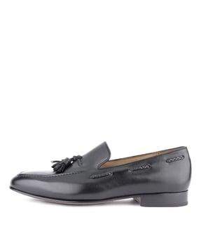 Round-Toe Loafers with Tassels