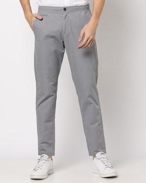 Flat-Front Trousers with Insert Pockets