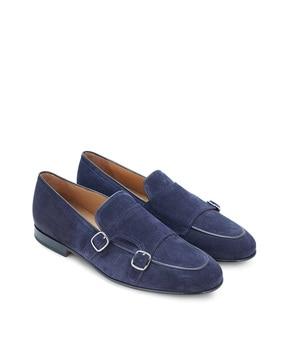 Loafers with Buckle Closure