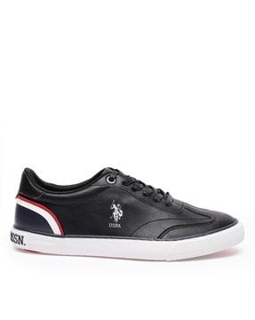 Logo Print Lace-Up Casual Sneakers