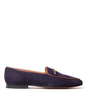 Loafers with Bow Applique