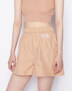 high-rise-shorts-with-reflective-logo-print