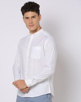 NP-06 FS Slim Fit Shirt with Band Collar